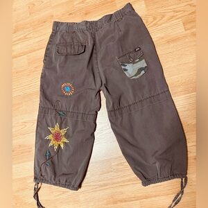 Miss sixty parachute cargo capri Y2K military low rise loose fit pant Italy